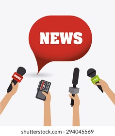 Journalism digital design, vector illustration eps 10.