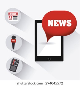Journalism digital design, vector illustration eps 10.