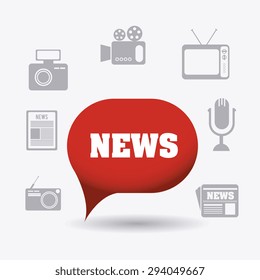 Journalism digital design, vector illustration eps 10.