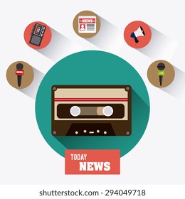 Journalism digital design, vector illustration eps 10.