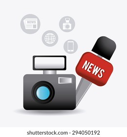 Journalism digital design, vector illustration eps 10.