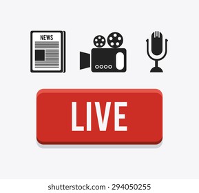 Journalism digital design, vector illustration eps 10.