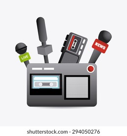 Journalism digital design, vector illustration eps 10.