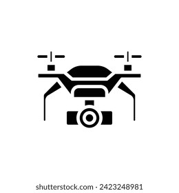 Journalism Drone Filled Icon Vector Illustration