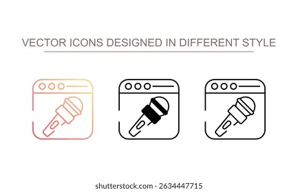 Diseño de icono de periodismo con fondo blanco