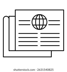 Journalism and Legal Protection vector Icon design