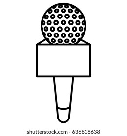 Journalism microphone isolated icon