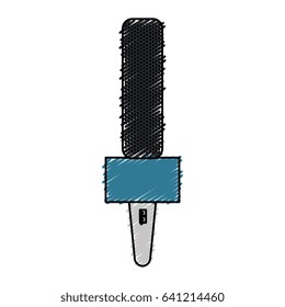 Journalism microphone isolated icon