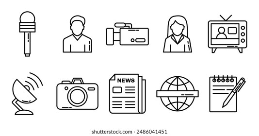 Journalism And News Icon Set