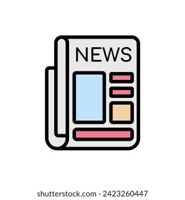 Journalismus Zeitungssymbol Vektorgrafik