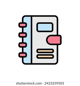 Journalism Notebook Icon Vector Illustration