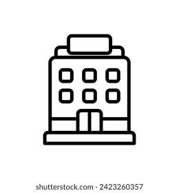 Journalism Office Outline Icon Vector Illustration