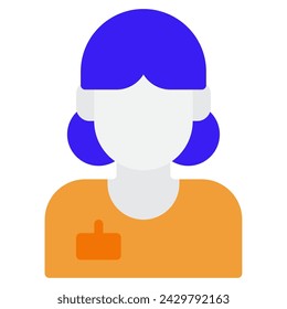 Journalist icon illustration for web, app, infographic, etc