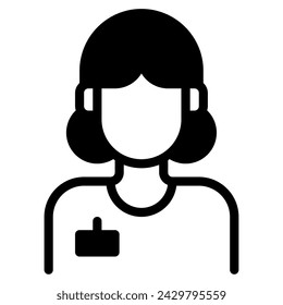 Journalist icon illustration for web, app, infographic, etc