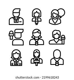 journalist icon or logo isolated sign symbol vector illustration - Collection of high quality black style vector icons
