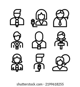 journalist icon or logo isolated sign symbol vector illustration - Collection of high quality black style vector icons
