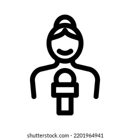 journalist icon or logo isolated sign symbol vector illustration - high quality black style vector icons
