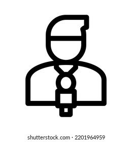 journalist icon or logo isolated sign symbol vector illustration - high quality black style vector icons
