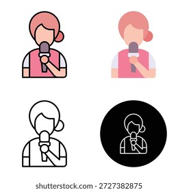 Prensa Freedom Icon, Adecuado Para App Móviles, App De Web Y Medios Impresos. Múltiples iconos de estilo, 