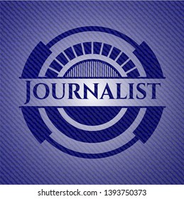 Journalist jean background. Vector Illustration. Detailed.