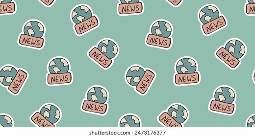 journalist. journalism. paper. the pattern. seamless pattern. seamless. texture. background. document. notepad. a pen. to write. reportage. information. text. microphone. radio. set