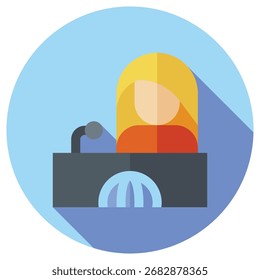 Ícone de Vetor Moderno de Jornalista - Modelo de Símbolo de Ilustração Mínima para Web Mobile App UI Design