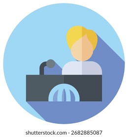 Journalist Modern Vector Icon – Minimal Illustration Symbol Template for Web Mobile App UI Design