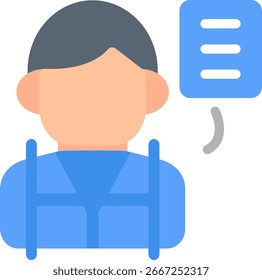 Design de vetor de ícone plano do Bloco de notas do jornalista