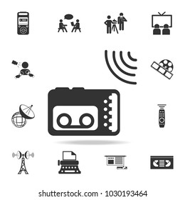 Journalist recorder icon. Detailed set icons of Media element icon. Premium quality graphic design. One of the collection icons for websites, web design, mobile app on white background