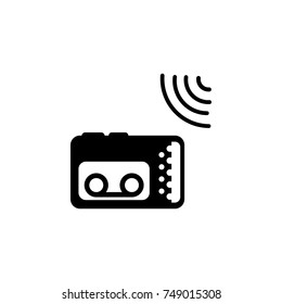 Journalist recorder icon. Media element icon. Premium quality graphic design. Signs, outline symbols collection icon for websites, web design, mobile app, info graphics on white background