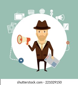 journalist said to the speaker illustration