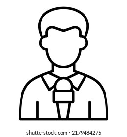 Icono de vector periodístico. Se puede usar para imprimir, móviles y aplicaciones web.