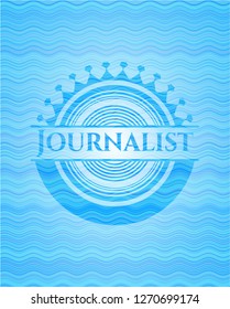 Journalist water emblem.