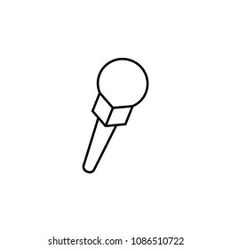 journalist's microphone icon. Element of media and news for mobile concept and web apps. Detailed journalist's microphone icon can be used for web and mobile. Premium icon on white background