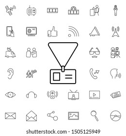 Journalist's tag nolan icon. Elements of media, press set. Simple icon for websites, web design, mobile app, info graphics