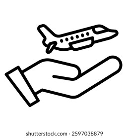 Journey Assist icon line vector illustration