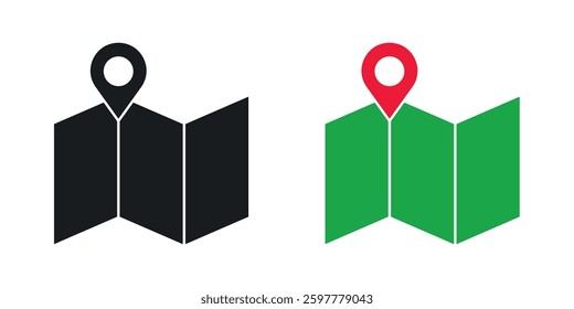 Journey colored icon set. Stock Vector
