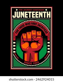 The Journey Continues Juneteenth Design