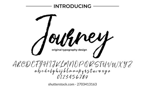 Journey - Elegant Script Font for Smooth Handwritten Design and Creative Typography