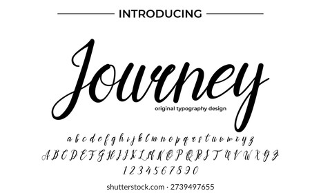 Journey - Elegant Script Font for Smooth Handwritten Design and Creative Typography