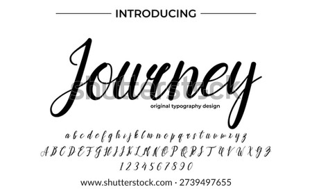 Journey - Elegant Script Font for Smooth Handwritten Design and Creative Typography