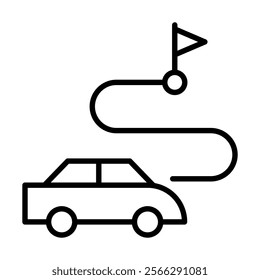 Journey Expedition icon line vector illustration