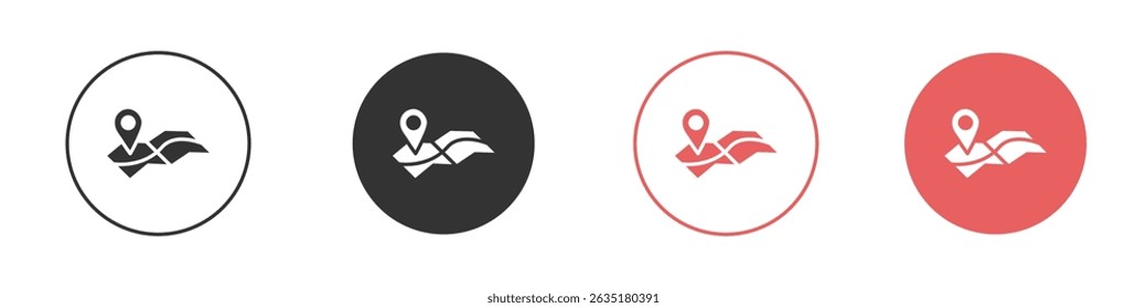Journey icon vector design template simple and clean style