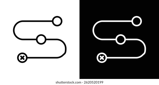 Vetor de ícone de viagem, modelo de logotipo de ilustração em estilo moderno