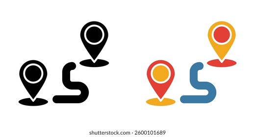 Journey icons collection vectors for web ui