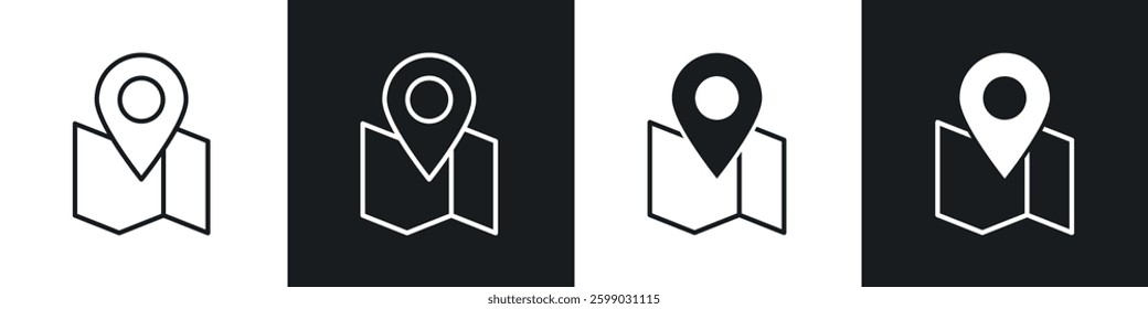 Journey icons in flat and linear vector illustration on white background.