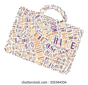 Journey Keywords Tag Cloud    - vector illustration