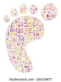 Journey Keywords Tag Cloud    - vector illustration