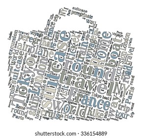 Journey Keywords Tag Cloud    - vector illustration