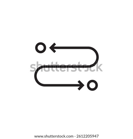journey process icon editable outline stroke vector eps